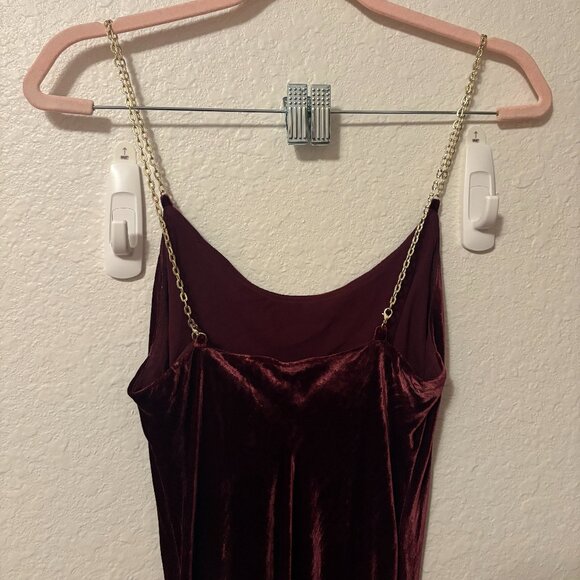 Reformation Ady Velvet Dress Purple - Size XS - Picture 4 of 7